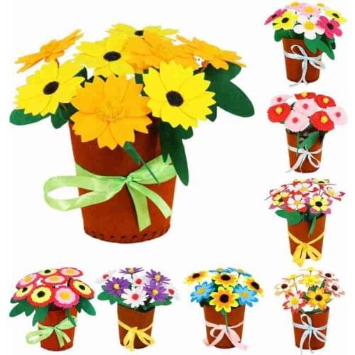 Math Toys for Children Crafts Kids DIY Flower Pot Potted Plant Kindergarten Learning Education Toys Montessori Teaching Aids Toy