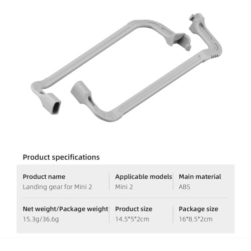 Multifunctional Height Extender Landing Gear for DJI Mavic Mini 2, Increase 3 cmHeight
