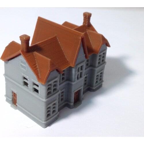 Outland Models Victorian City Building School Z Scale Train Railway Layout