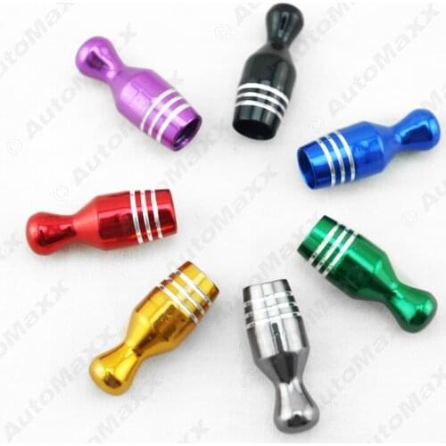MOTOBOTS 200Pcs For Car Bike Motorcycle Bowling-shaped Alloy Valve Caps MTB BMX Tire Valve Anti-Dust Covers 7-Color #J-980