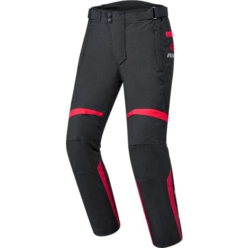 Motorbike Motorcycle Pants For Men Work Pants Adventure Touring Waterproof (Red)
