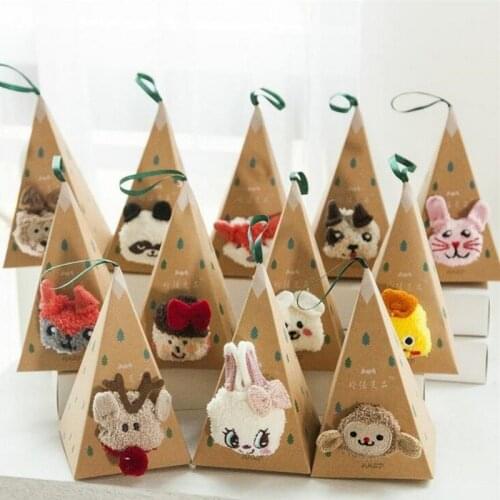 Mens and womens Christmas gift socks cute warm fluffy fuzzy soft velvet warm sleep socks deer thick warm winter new year socks