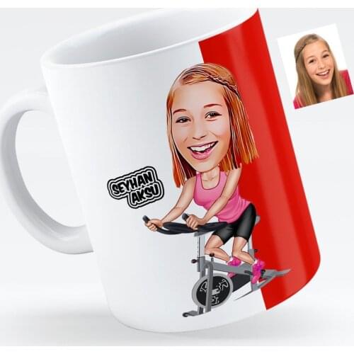 Personalized At Caricature Of White Mug cup