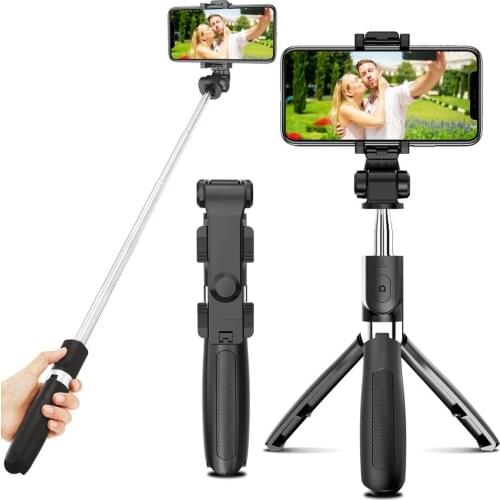 Selfie Stick with Tripod Plastic Alloy Selfiestick Phone Smartphone Bluetooth Self Stick for Iphone Xiaomi Samsung Huawei