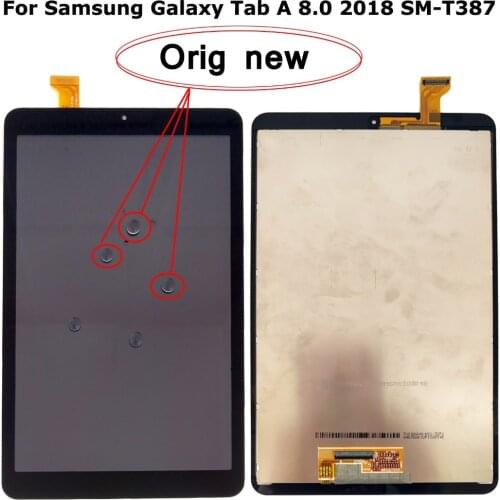 Shyueda IPS Orig New 8" For Samsung Galaxy Tab A 8.0 2018 SM-T387 T387 LCD Digitizer Assembly Replacement + Free Tools