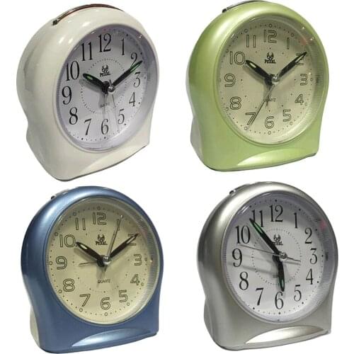 Luminous Alarm Clock Mute Non-ticking Nightstand Clock for Children Elders
