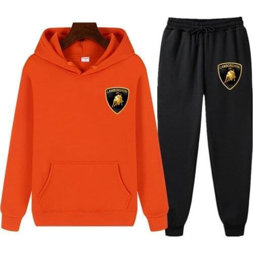 New Essentials Men Hooded Sweatshirt Suit Pure Cotton Couple Jogging Sweatshirts Oversized Fashion Streetwear Tracksuit 2021