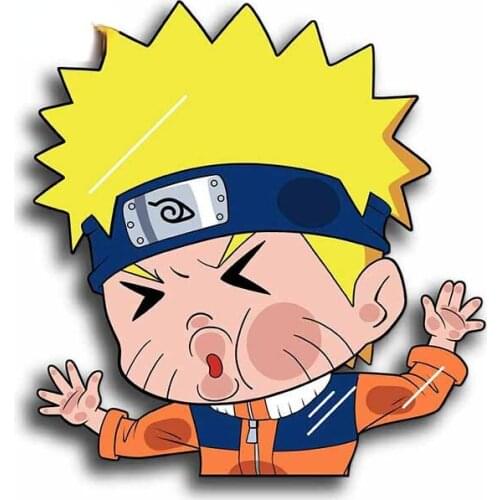 Funny Anime Car Stickers for Uzumaki Personality Decals JDM Camper VAN Window Vinyl Car Wrap 13cm x 12.3cm