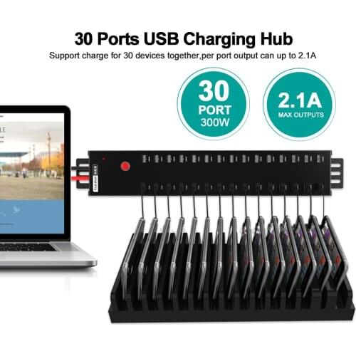 32-Port USB Charging and Sync Carts for iPad & Android Tablets, Charge & Sync for iPads and Android tablets