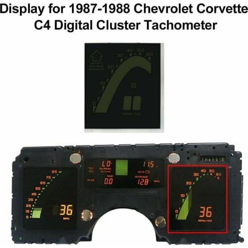 Pixel Repair LCD Display for 1987-1988 Chevrolet Corvette C4 Digital Cluster Tachometer