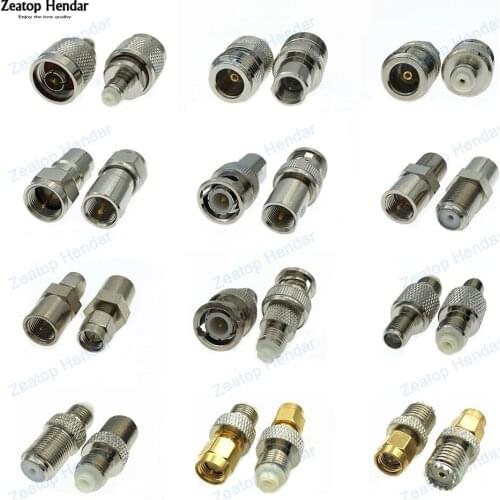 1Pcs Brass N / BNC / Mini UHF / SMA / F TV Plug to FME Jack Male & Female RF Coaxial Connector