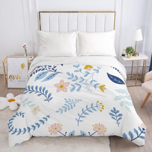 1pc Luxury Duvet cover Nordic Bedding Quilt/Comfortable/Blanket Case Single Double Queen King 140x200 220x240 Blue