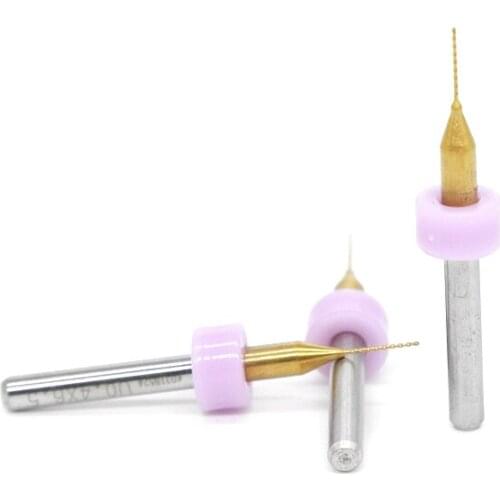 Titanium coating 0.4mm tungsten carbide PCB drill bit CNC milling machine mini drill dremel drill metal drill kit 10PCS