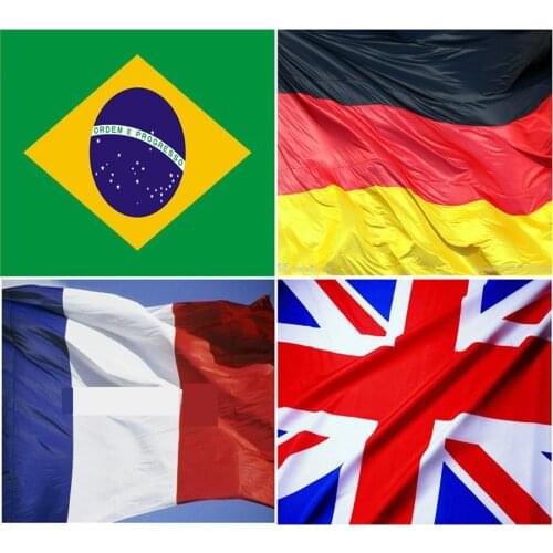 11.11 footbacl flag 5*3ft France german united kingdom jack brazil UK Great Britain Flag 150x90cm Brasil flags Country Banner