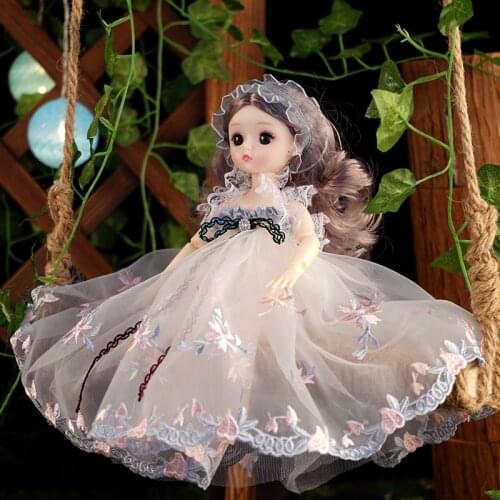 12 Inch 1/6 BJD Doll with Clothes 30cm 18 Joints Princess Wedding Dress Diy Dress Up Nude Baby Fashion Dolls Toys for Girls Gift