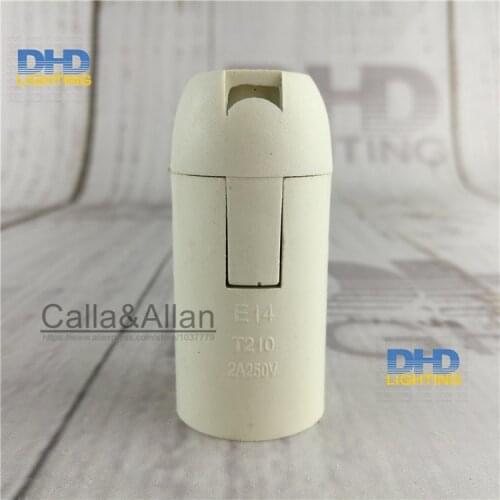 2pcs/10pcs E14 black and white color plastic light socket AC110V/220V DIY pendant wall table lamp holder lighting base