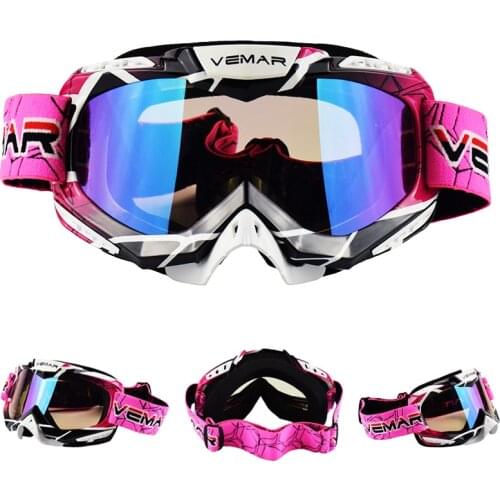 2021 VEMAR Motorcycle Goggle Skiing Glasses Motocross Goggles Eyewear Snowboard Glasses Moto Motorbike Dirt Bike Cycling Glasses