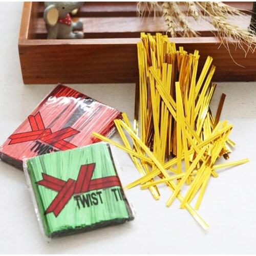 760Pcs Baking Bag Twist Ties Packing Rope Dessert Storage Pouch Packaging Strap for Bags