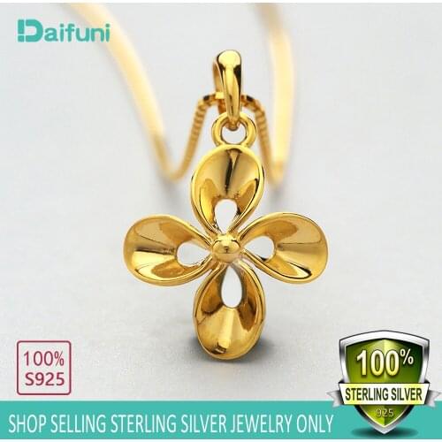 Bohemian Flower Pendant Necklaces Golden Slim Box Chains Necklaces 925 Sterling Silver Women Men Jewelry Friendship Gift