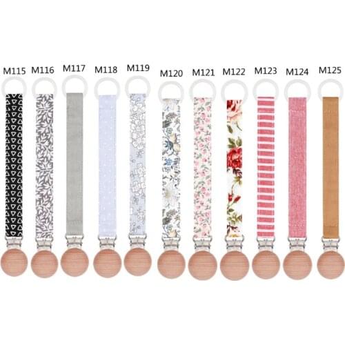 Baby Pacifier Clip Chain Cotton Linen Holder Pacifier Soother Clips Leash Belt Nipple Holder For Infant Feeding