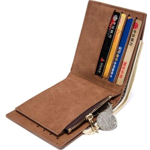 Mens Clutch Bag Vintage Wallet Leather Buckle Mens Wallet Zip Wallet Coin Purse Card Holder Mens Money Cartery Hombre Bag