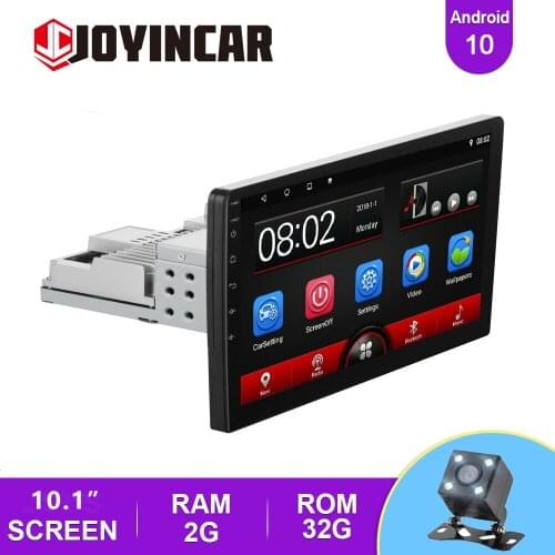 JOYINCAR 1 Din Car Radio 10.1'' FM radio car Auto Audio Stereo Bluetooth Autoradio Support Rear view Camera SWC DVR USB OBD DAB