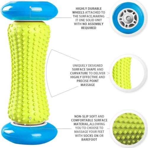 Spiky Foot Massage Roller Health Care Muscle Relax Stress Pain Relieve Massager Fitness Equipment Accessories