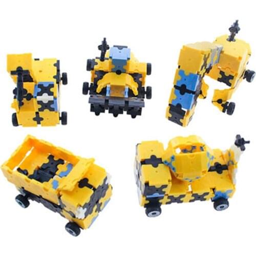Creative toy engineering car boys hands-on ability to train assembly building blocks boys birthday gift preferred gift