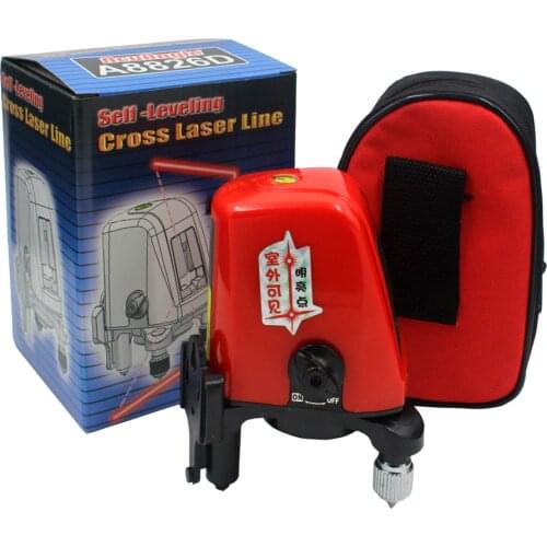 Acuangle A8826D Red Nivel Laser Level 2 Line 1 Dot Mini Portable 360 Self-leveling Cross Line Lazer Construction Tools AK435