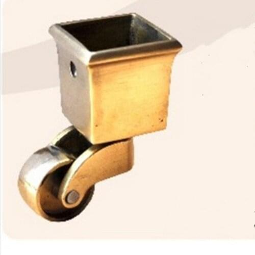 Piano Copper Caster Wheels / Metal Casters Small Furniture Casters Wheel For Furniture And Chair Wheel