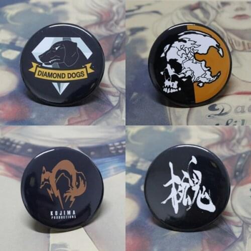 MGS 5 Metal Gear Solid V The Phantom Pain Diamond Dogs Hideo Kojima badg