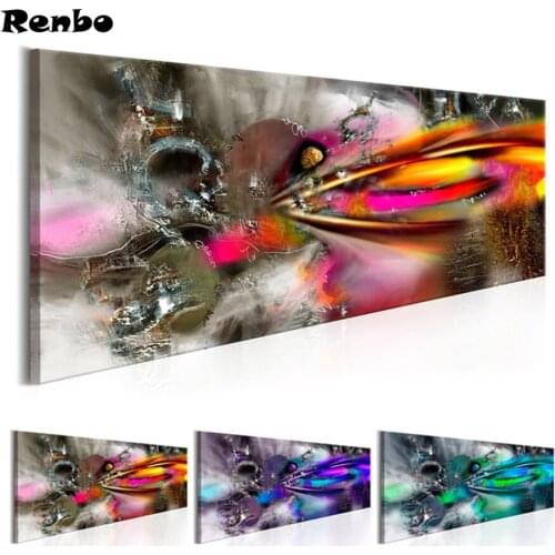 Wall Art diy diamond painting abstract colorful light in crucked Ice 5d Cross Stitch full square diamond embroidery mosaic kit