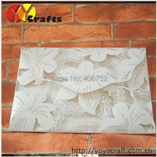 Fancy lace wedding invitation cards with insert and evenlope,wedding supply invitation cards