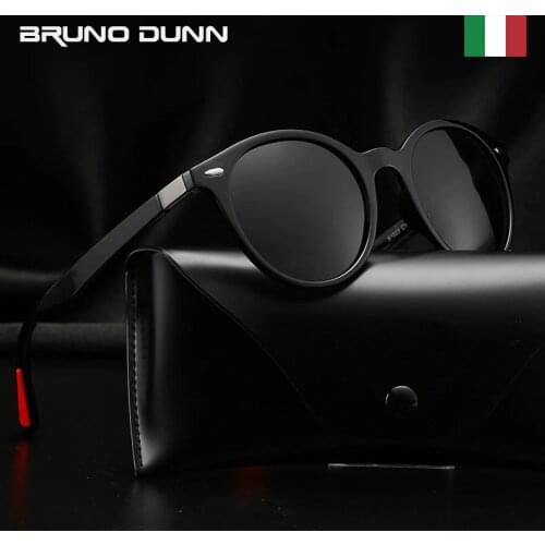 BRUNO DUNN trendy 2019 Brand Design Polarized ROUND Sunglasses Men Women Driving Sun Glasses Male Fashion Travel Glasses ray