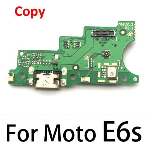 USB Charging Port Dock Connector Board Flex Cable With Mic Microphone For Motorola Moto E6S E5 Plus Replacement Parts