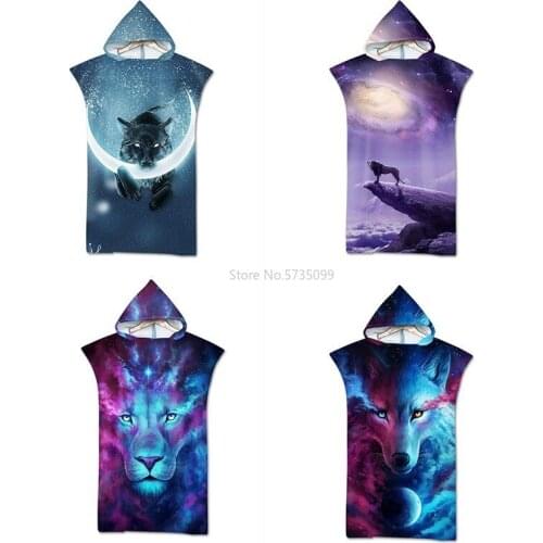 Volwassen badhanddoek strandlaken veranderende badjas mantel capuchon zwembad sportschool fitness badhanddoek vezelstof