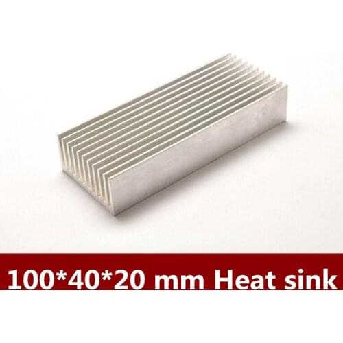 High Quality 5pcs/lot 100*40*20mm Pure aluminum heat sink aluminum alloy radiator heat dissipation strip Heat Sink