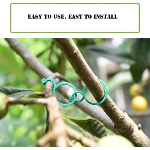 100Pcs Botany Stem Vine Strapping Clips Rattan Ring Plant Bundled Buckle Tools