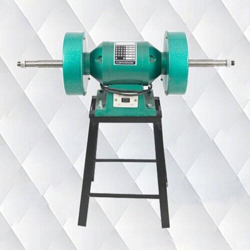 850W Leather Shoes Polishing Wiping Grinding Machine Small Double-Head Polishing For Shoes Cloth Shoemaking Roughing Tool 220V