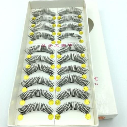 Free shipping 10 Pair Thick Long False Eyelashes Eyelash Eye Lashes Voluminous Make up Free shipping