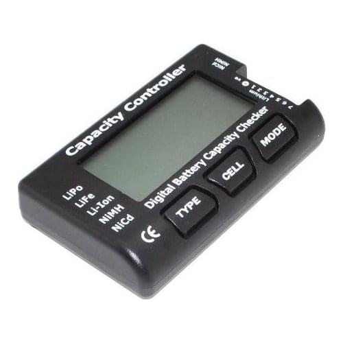 Digital Battery Capacity Checker 2.1 inch Screen Display RC CellMeter 7 2-7S for LiPo LiFe Lithium Lons Battery Inspection
