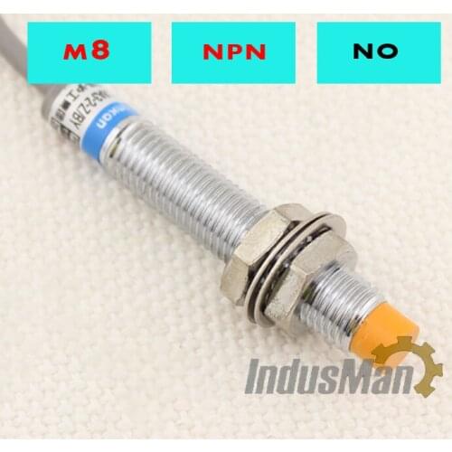 1pc LJ8A3-2-Z/Bx Three Wire DC NPN NO M8 2mm distance measuring Inductive proximity switch