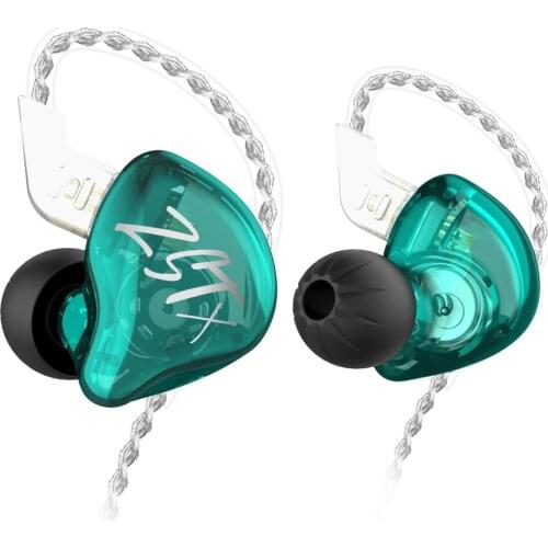 Upgrade KZ ZST X Headset 1BA 1DD Hybrid HIFI Earphones Bass Earbud Sport Noise Cancelling