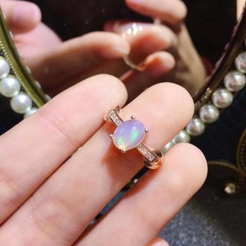 Opal Ring natural And Real Opal gemstone classic ring in 925 sterling silver gemstone Ring