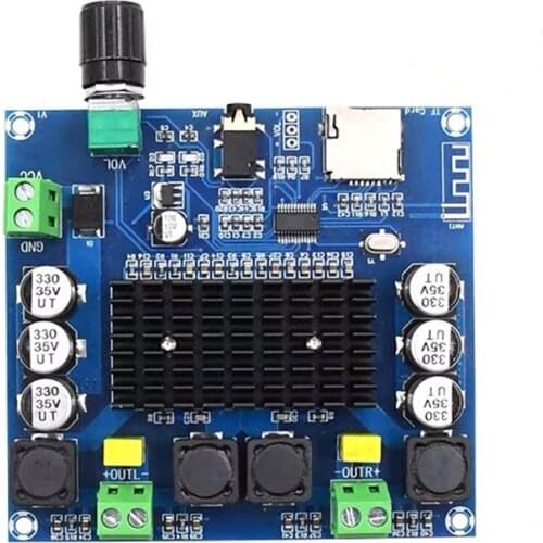 Bluetooth 5.0 Sound Amplifier Board Tda7498 Power Digital Stereo Receiver Amplifier for Speaker Home Theater 2X100W Diy