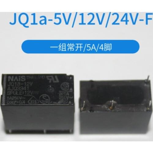 Relay JQ1a-5V JQ1a-12V JQ1a-24V-F replaces HF33F with a set of normally open