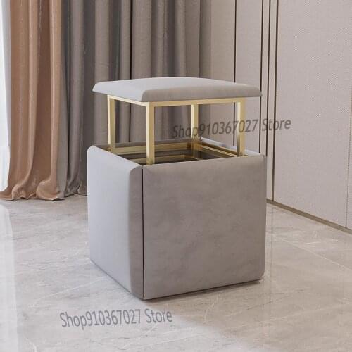 Nordic Creative Stool Coffee Table Low Stool Living Room Sofa Stool Net Red Multi-function Rubiks Cube Combination Stool