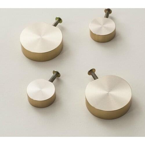 Nordic Minimalist Original Design Brass Handle Wardrobe Cabinet Drawer Small Knob of Pure Copper