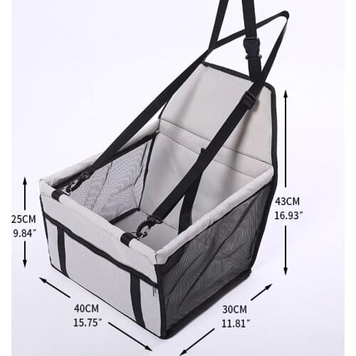 Travel Dog Car Seat Cover Folding Hammock Pet Carriers Bag Carrying For Cats Dogs transportin perro autostoel hond