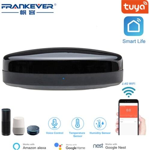 FrankEver Universal IR Smart Remote Control WiFi Infrared Home IR Blaster Control Hub Tuya Google Assistant Alexa WiFi Household